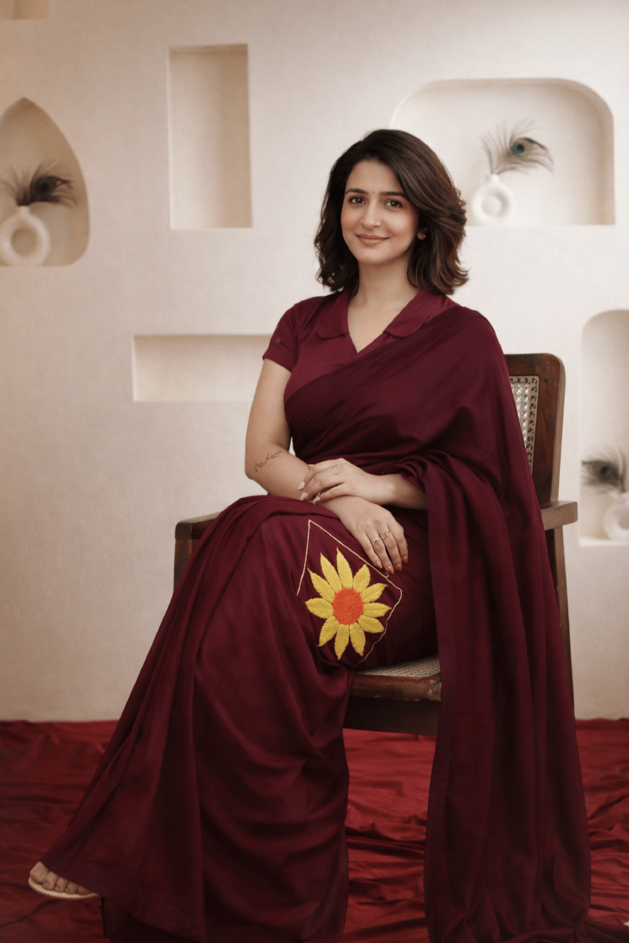 Sunflower Majesty – Ready-to-Wear Saree